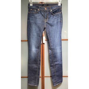J Brand Dark Vintag Womens Dark Blue Skinny Cigarette Leg Denim Jeans Size 27